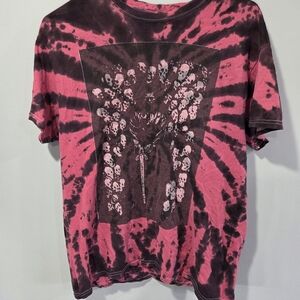 Post Malone Posty Co Hollywoods Bleeding Concert Tour Tie Dye T-Shirt Sz. Medium